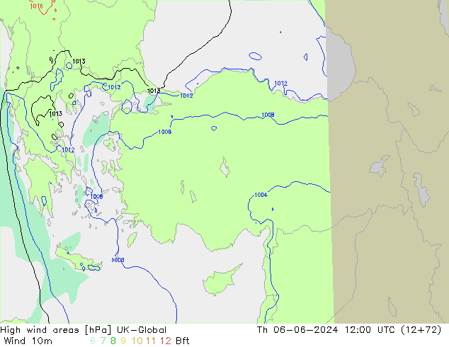 High wind areas UK-Global чт 06.06.2024 12 UTC