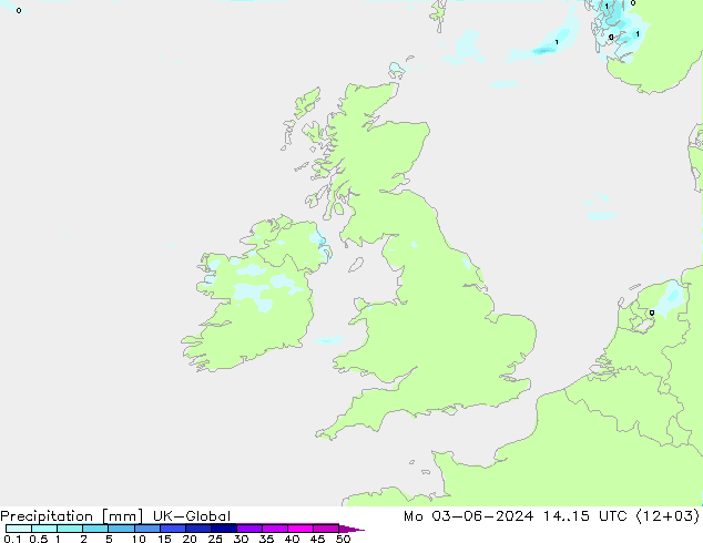 Precipitazione UK-Global lun 03.06.2024 15 UTC