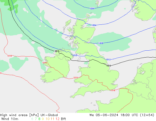 High wind areas UK-Global St 05.06.2024 18 UTC