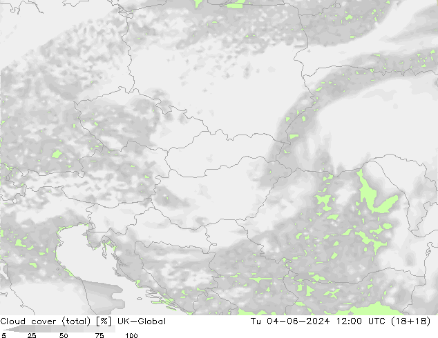 Wolken (gesamt) UK-Global Di 04.06.2024 12 UTC