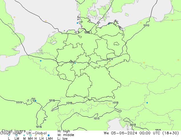 Cloud layer UK-Global  05.06.2024 00 UTC