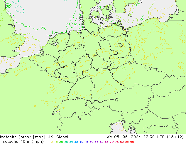 Isotaca (mph) UK-Global mié 05.06.2024 12 UTC