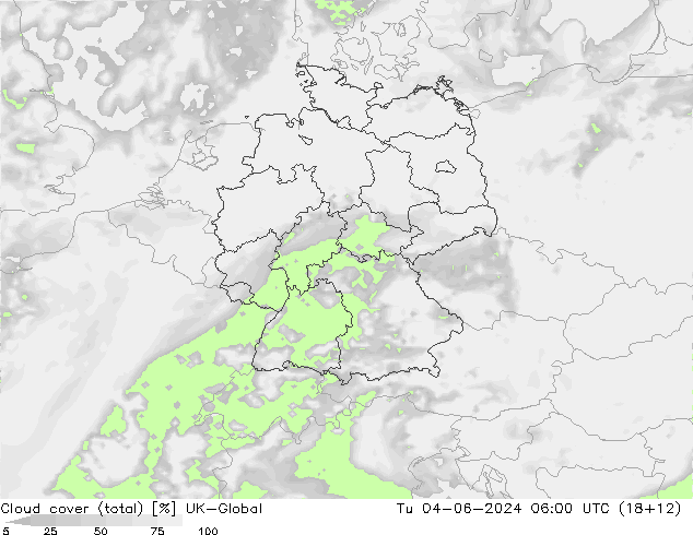 Bulutlar (toplam) UK-Global Sa 04.06.2024 06 UTC