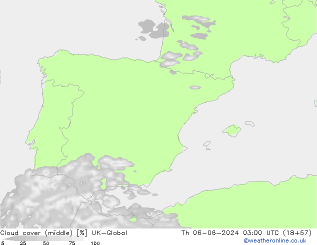 Cloud cover (middle) UK-Global Th 06.06.2024 03 UTC