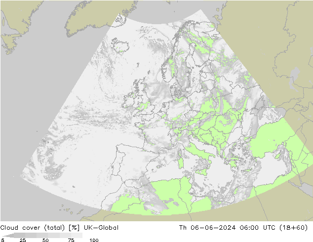 Wolken (gesamt) UK-Global Do 06.06.2024 06 UTC