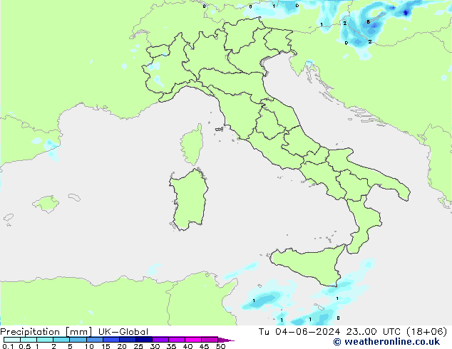 Neerslag UK-Global di 04.06.2024 00 UTC