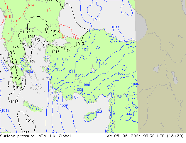 pressão do solo UK-Global Qua 05.06.2024 09 UTC