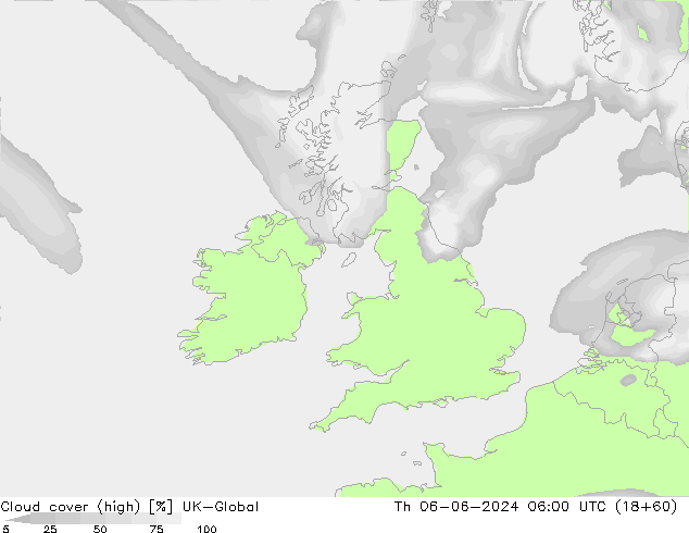 Nubes altas UK-Global jue 06.06.2024 06 UTC