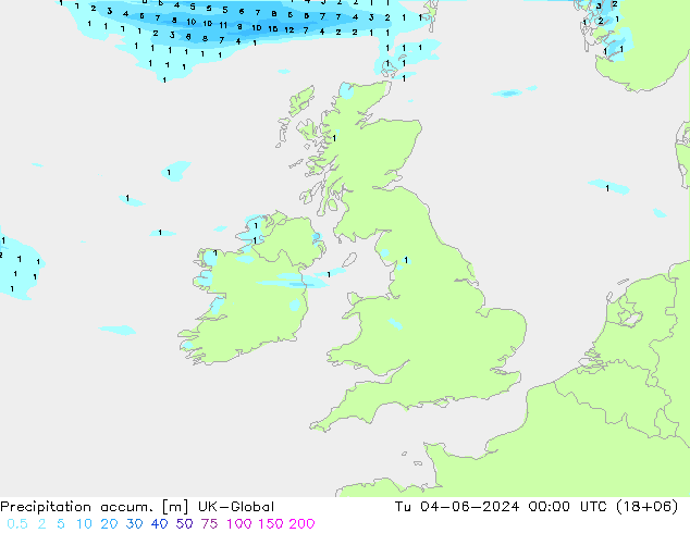Totale neerslag UK-Global di 04.06.2024 00 UTC