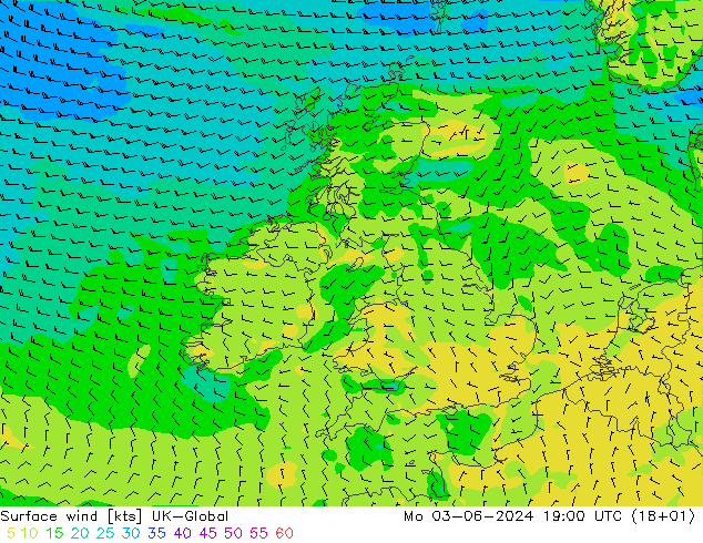 Vento 10 m UK-Global Seg 03.06.2024 19 UTC
