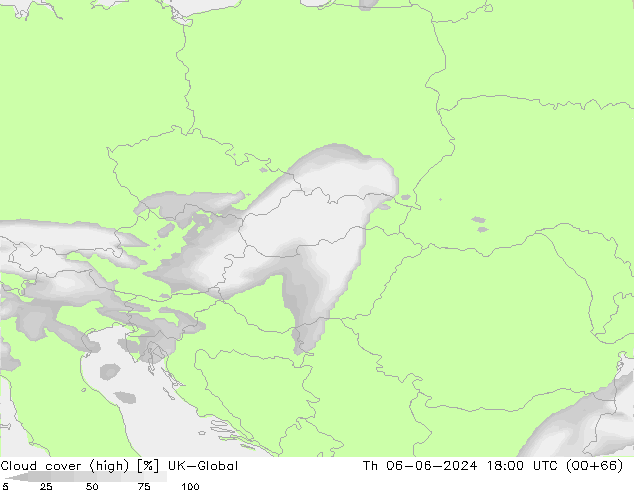 Nuages (élevé) UK-Global jeu 06.06.2024 18 UTC