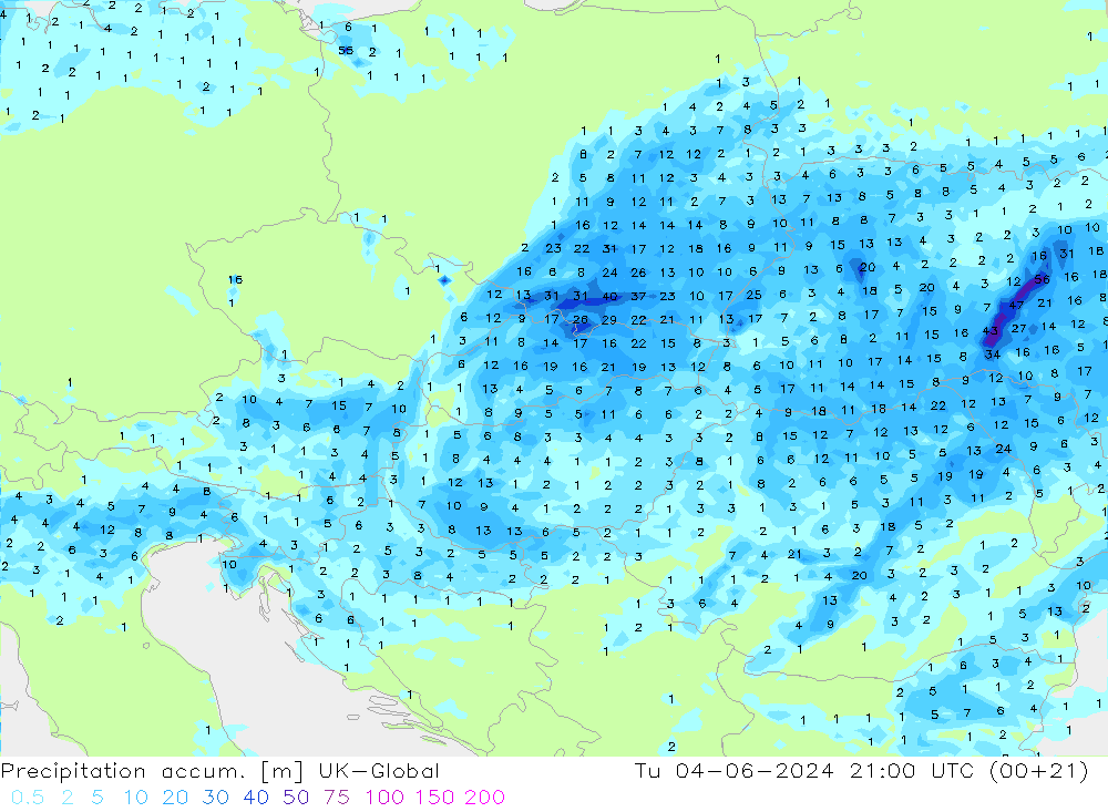 Precipitación acum. UK-Global mar 04.06.2024 21 UTC