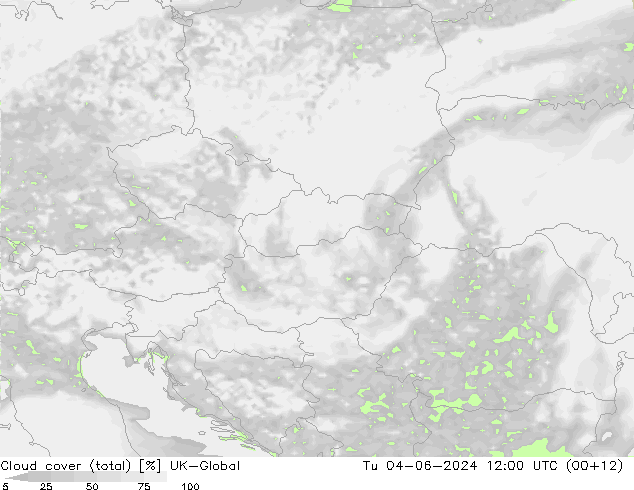 Cloud cover (total) UK-Global Tu 04.06.2024 12 UTC