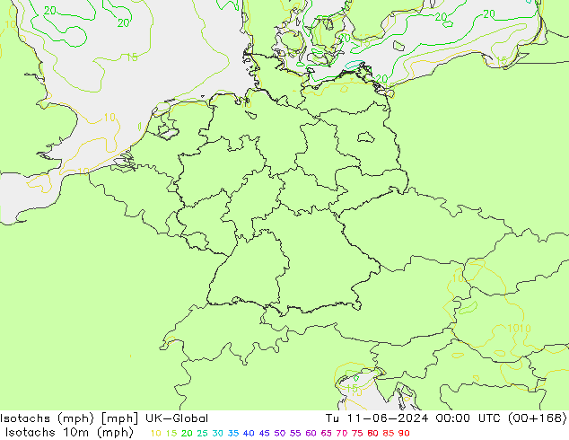 Isotaca (mph) UK-Global mar 11.06.2024 00 UTC