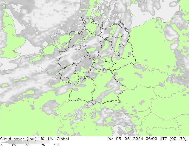 Bulutlar (düşük) UK-Global Çar 05.06.2024 06 UTC