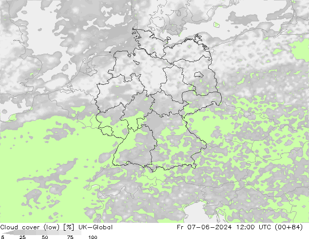 Wolken (tief) UK-Global Fr 07.06.2024 12 UTC