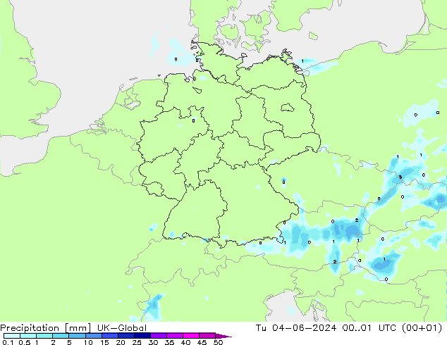 Precipitation UK-Global Tu 04.06.2024 01 UTC