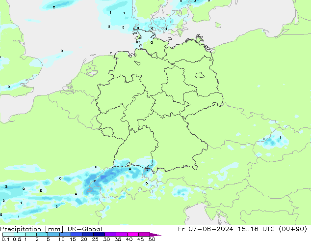 Yağış UK-Global Cu 07.06.2024 18 UTC