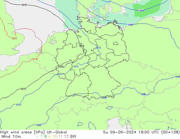 High wind areas UK-Global Ne 09.06.2024 18 UTC