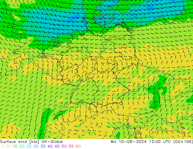 Wind 10 m UK-Global ma 10.06.2024 12 UTC
