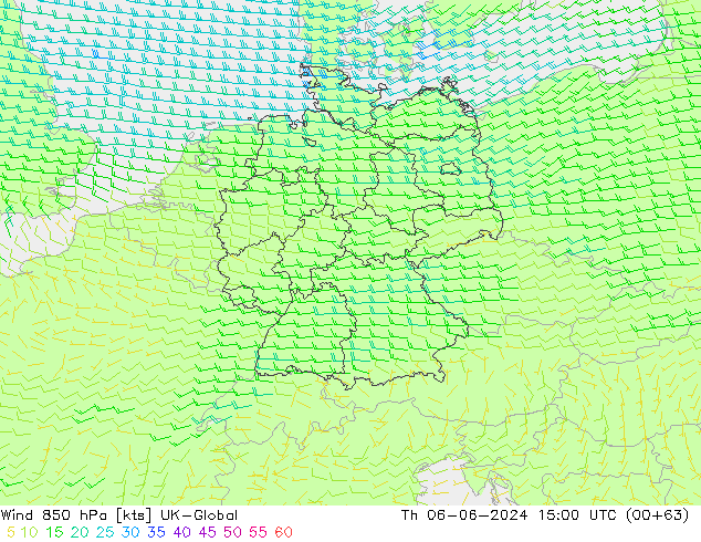  850 hPa UK-Global  06.06.2024 15 UTC