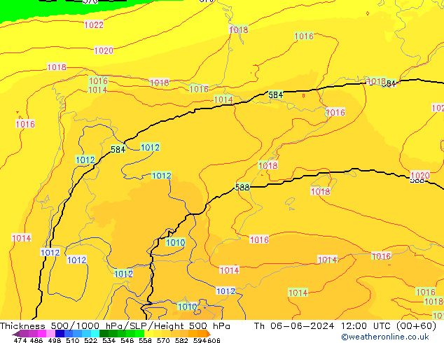 Thck 500-1000hPa UK-Global  06.06.2024 12 UTC