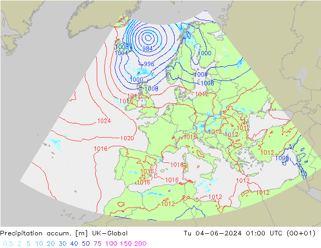 Precipitation accum. UK-Global Ter 04.06.2024 01 UTC