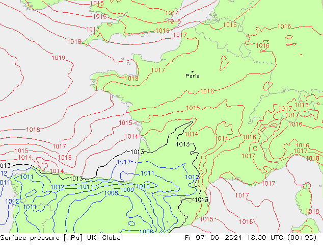 Bodendruck UK-Global Fr 07.06.2024 18 UTC