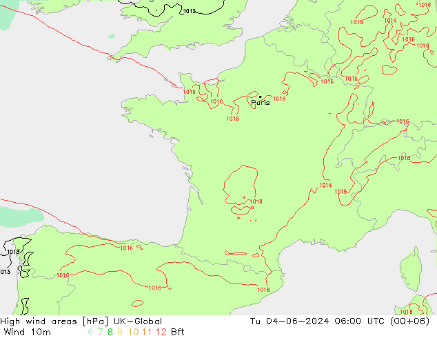 High wind areas UK-Global Tu 04.06.2024 06 UTC