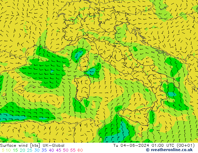 Surface wind UK-Global Tu 04.06.2024 01 UTC