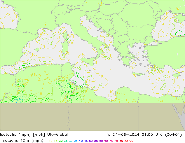 Isotachs (mph) UK-Global Tu 04.06.2024 01 UTC