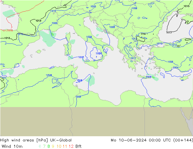 High wind areas UK-Global Po 10.06.2024 00 UTC