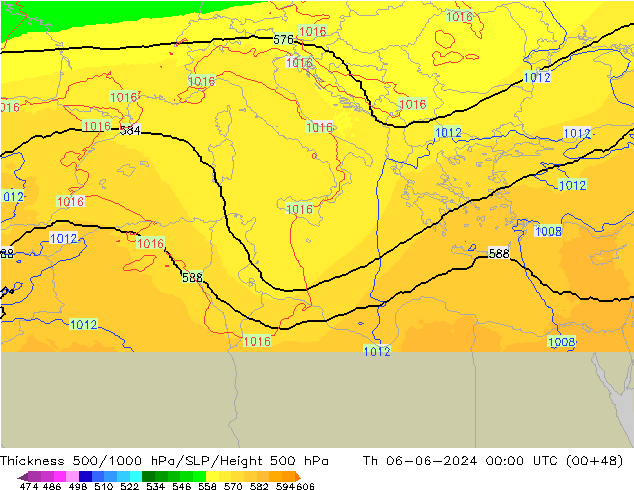 Thck 500-1000hPa UK-Global Qui 06.06.2024 00 UTC
