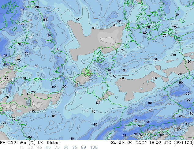 RV 850 hPa UK-Global zo 09.06.2024 18 UTC