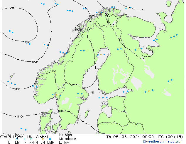 Chmura warstwa UK-Global czw. 06.06.2024 00 UTC