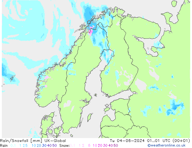 Lluvia/nieve UK-Global mar 04.06.2024 01 UTC