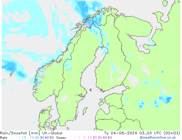 Regen/Schneefall UK-Global Di 04.06.2024 03 UTC