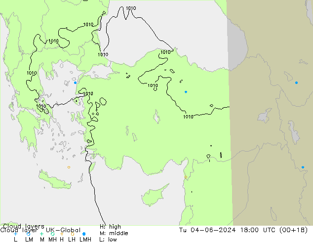 Cloud layer UK-Global вт 04.06.2024 18 UTC