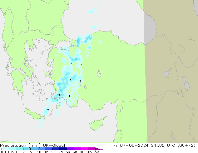 Neerslag UK-Global vr 07.06.2024 00 UTC