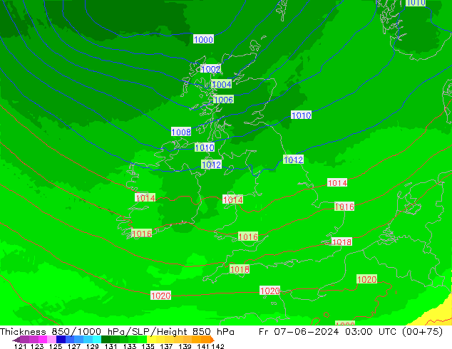 Thck 850-1000 hPa UK-Global ven 07.06.2024 03 UTC