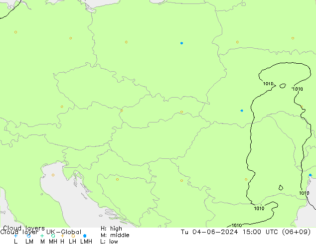 Cloud layer UK-Global вт 04.06.2024 15 UTC