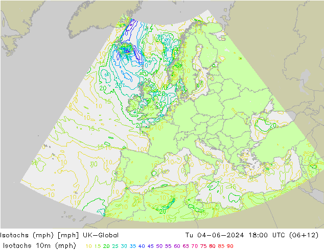 Isotachs (mph) UK-Global  04.06.2024 18 UTC