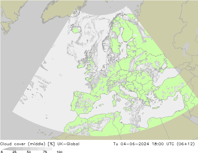 Cloud cover (middle) UK-Global Tu 04.06.2024 18 UTC