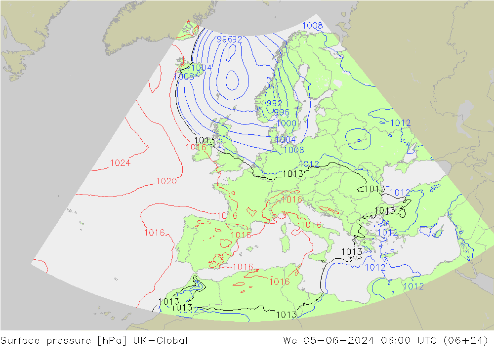 Bodendruck UK-Global Mi 05.06.2024 06 UTC