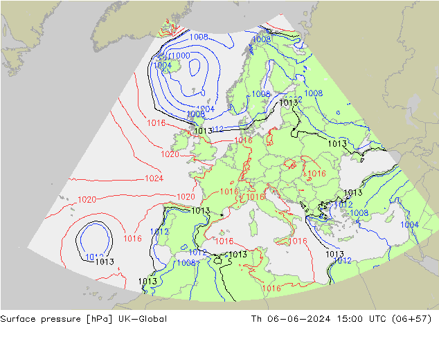 Luchtdruk (Grond) UK-Global do 06.06.2024 15 UTC