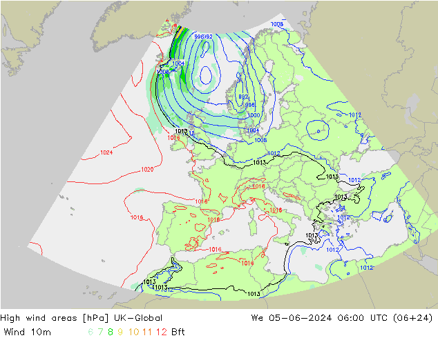 High wind areas UK-Global Qua 05.06.2024 06 UTC