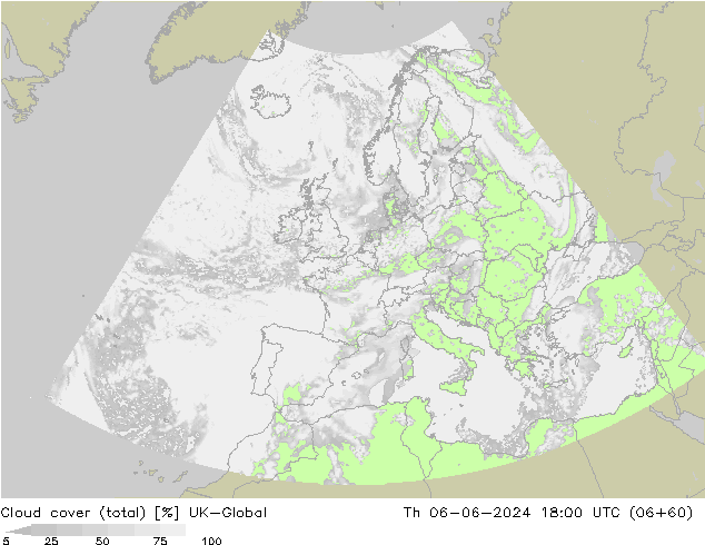 Bulutlar (toplam) UK-Global Per 06.06.2024 18 UTC