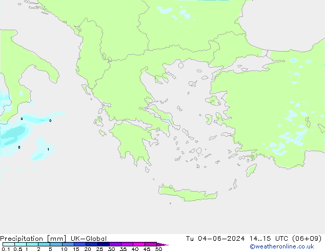 Précipitation UK-Global mar 04.06.2024 15 UTC