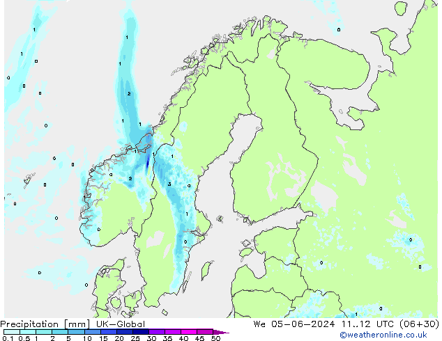 precipitação UK-Global Qua 05.06.2024 12 UTC