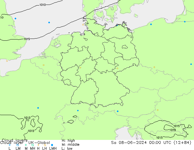 Cloud layer UK-Global sam 08.06.2024 00 UTC